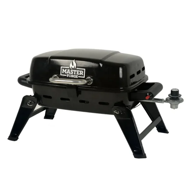 Master Forge 178-sq in Black Porcelain Coated Portable GAS Grill Stainless Steel | GBT23010L