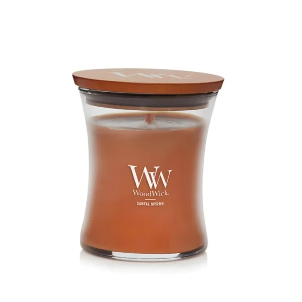 WoodWick Santal Myrrh Medium Hourglass Candle