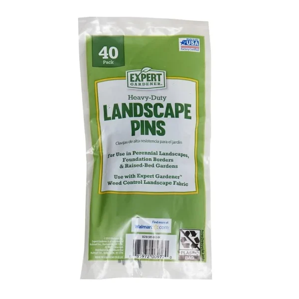 Expert Gardener Heavy Duty Landscape Pins - 40 ct