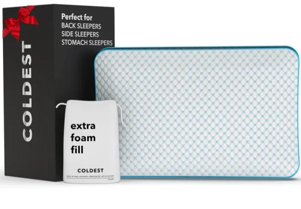 The Coldest Pillow - Best for Cool Relief While Sleeping (King), White