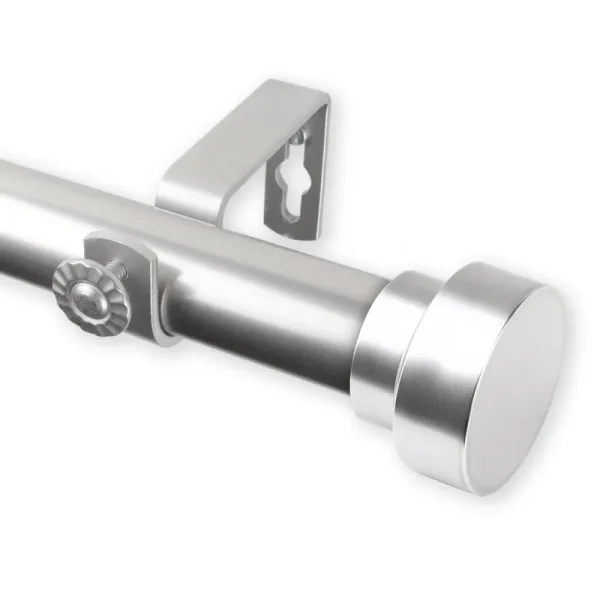 Rod Desyne Bonnet 1" Curtain Rod - Satin Nickel