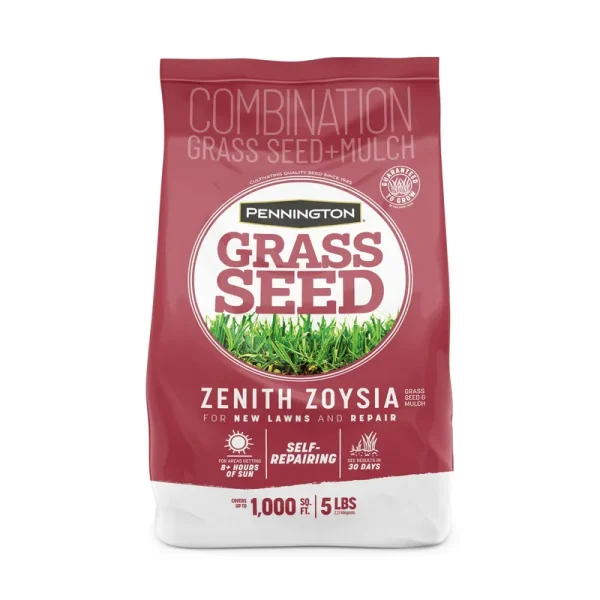 Pennington Zenith Zoysia Grass Seed & Mulch - 5 lbs.