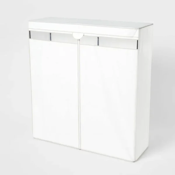60" Wide Covered Storage Closet White - Brightroom