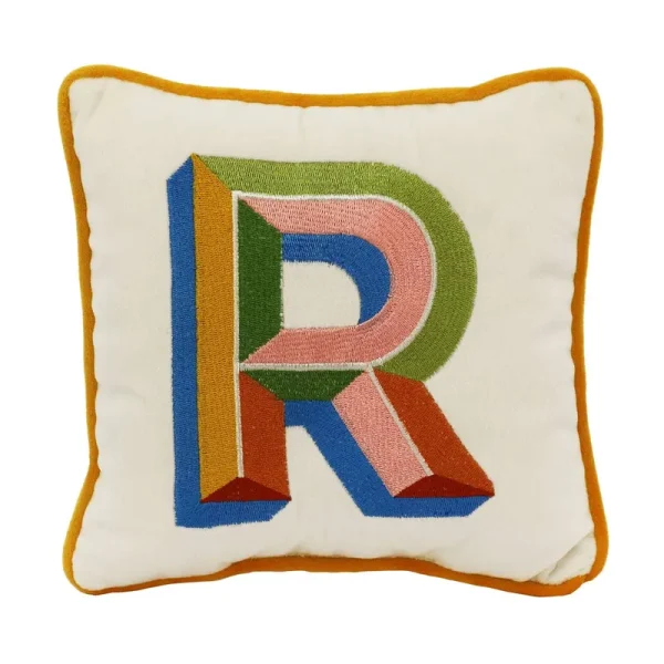 Monogram R Pillow by Ashland | 8" x 8" | Michaels