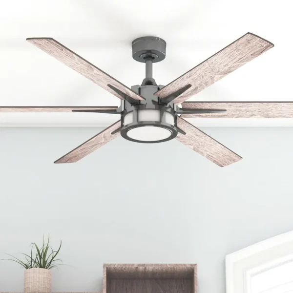 Honeywell Kaliza 56-Inch Gun Metal Indoor LED Ceiling Fan with Remote