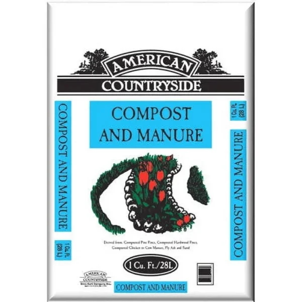 American Countryside Compost and Manure, 1 Cu ft, Black