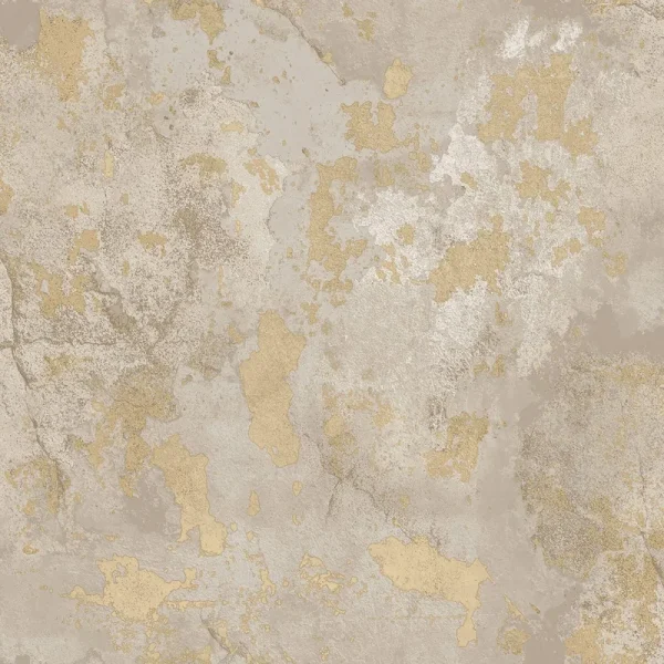 Italian Distressed Marble 32.81' L x 20.87" W Texture Wallpaper Roll Galerie Wallcoverings Color: Greige/Gold