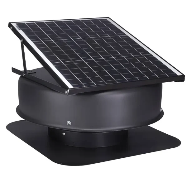 VEVOR Solar Attic Fan, 40 W, 1230 CFM Large Air Flow Solar Roof Vent