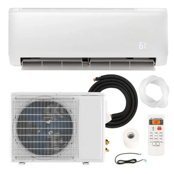 17000 BTU Mini Split Air Conditioner 21 SEER2 208-230V Wall-Mounted Ductless AC Unit with Heat Pump and Installation Kit