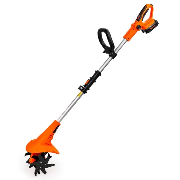 Ukoke Cordless Tiller Cultivator 20V 2.5 A Battery 280 Max RPM Powered
