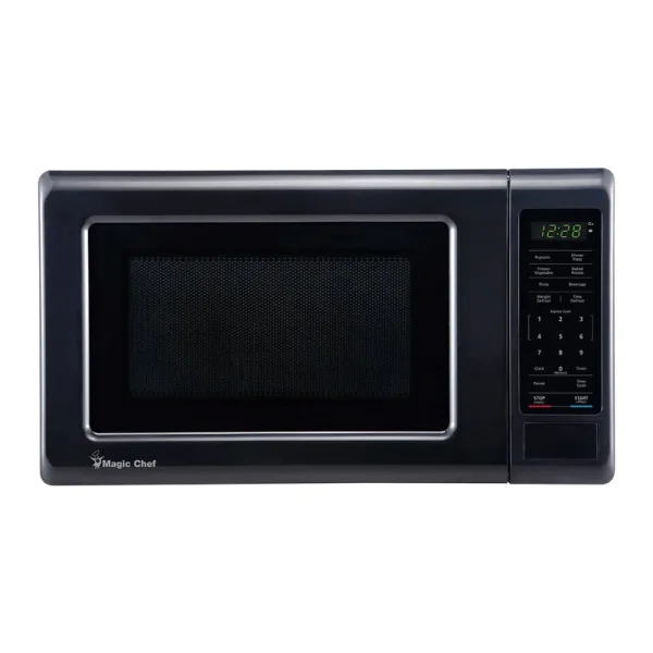 Magic Chef MC77MB 0.7 Cu. ft. 700 Watt Black Countertop Digital Touch Microwave