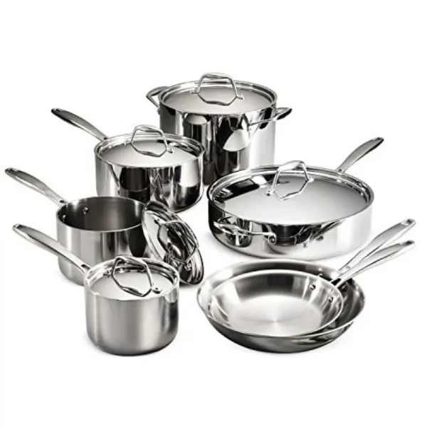 Tramontina Stainless Steel 12pc Cookware Set