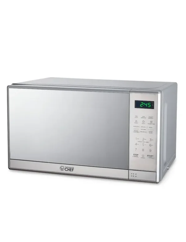 Commercial Chef Countertop Microwave Oven 0.7 Cu. ft. 700W - Stainless Steel