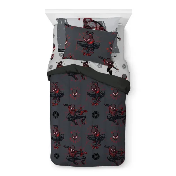 Twin Spider-Man: Miles Morales Kids' Bed in A Bag