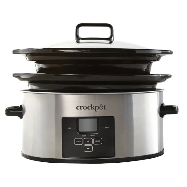 Crock Pot 6qt Choose-A-Crock Slow Cooker - Stainless Steel