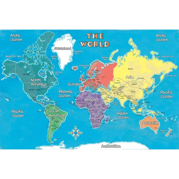 Replogle Young Explorer World Map, 24" x 16"