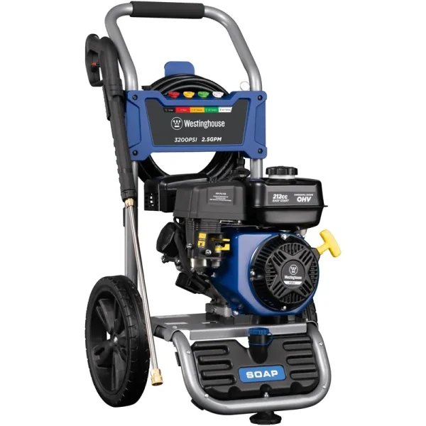 Westinghouse WPX3200 GAS Pressure Washer, 3200 PSI and 2.5 Max GPM