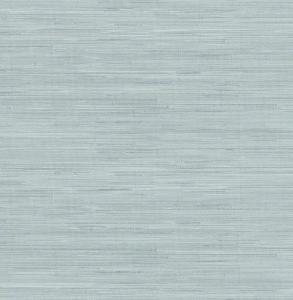 Society Social Classic Faux Grasscloth Peel and Stick Wallpaper, Sky Blue