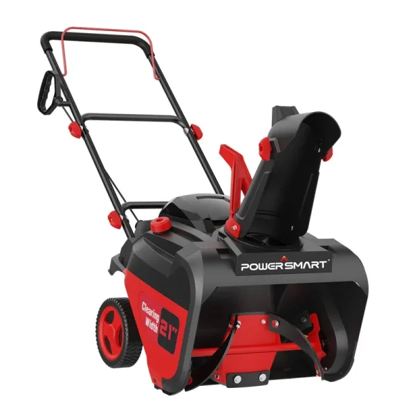 Powersmart 21 inch 212cc Single Stage GAS Snow Blower, Size: 12.5 in, Red
