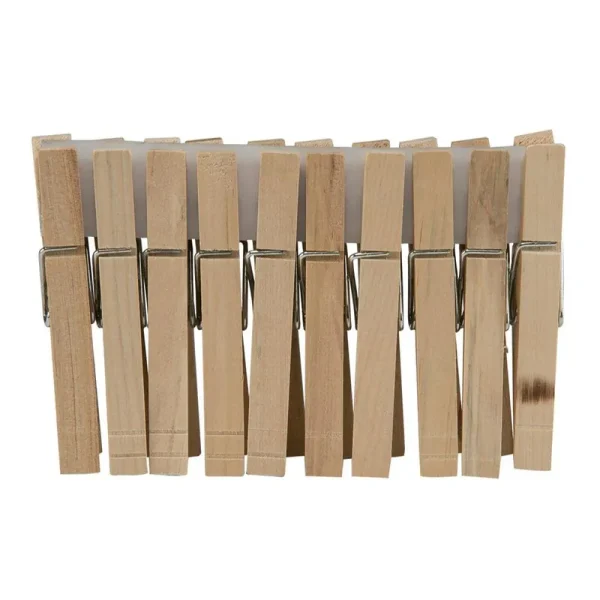 Clothespins, Wood, 50 pk., Honey Can Do, Dry-01375
