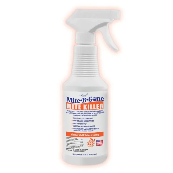 Mite & Scabies Killer Spray for Home, Humans, Pets, Furniture, Carpets, Beds, Pets, Dogs, Clothes 16oz by Mite-B-Gone