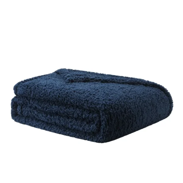 Mainstays Sherpa Bed Blanket - Blue - Queen - Each