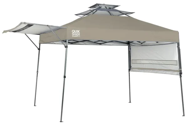 Quik Shade "summit X" 10 x 17 Foot Straight Leg Pop up Instant Canopy, Taupe