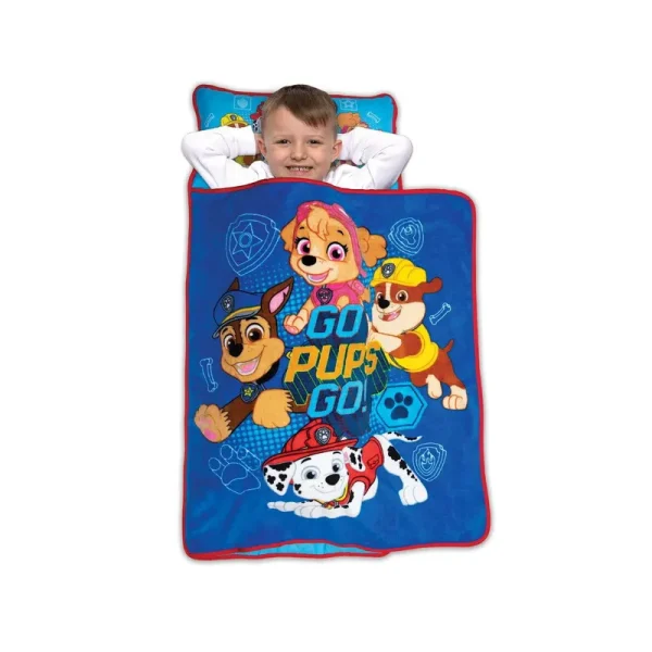 Paw Patrol Toddler Nap Mat Go Pups Go for Boy and Girls for Daycare, Overnights, and Nap Time