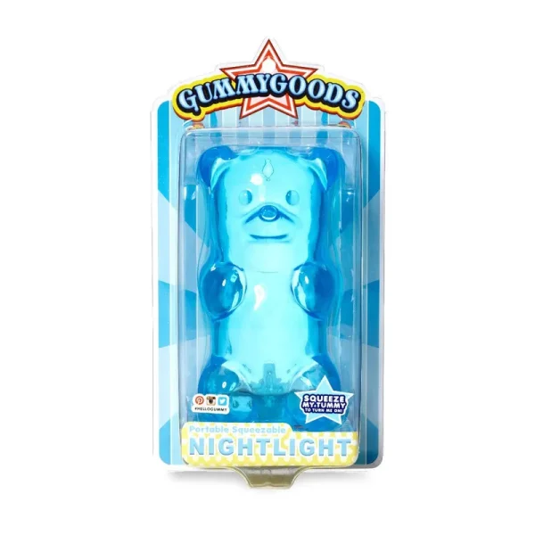 FCTRY GummyGoods Gummy Bear Nightlight, Blue