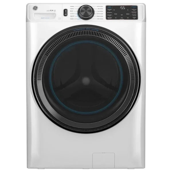 GE GFW655SSVWW 5.0 Cu. ft. Capacity Smart Front Load Steam Washer with SmartDispense