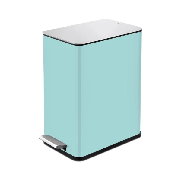 Qualiazero 2.6 Gallon Slim Step On Trash Can - Baby Blue