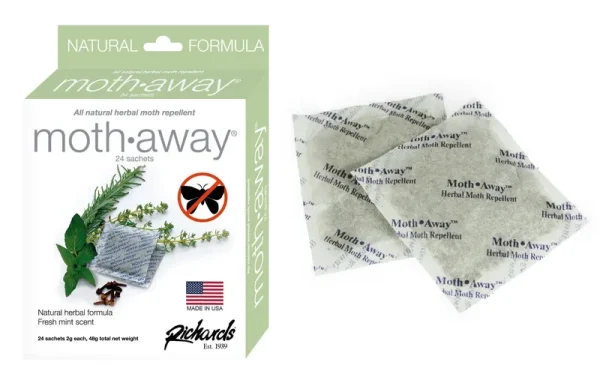 Richards Homewares Moth Away Sachets Nontoxic White 1-Pack of 24