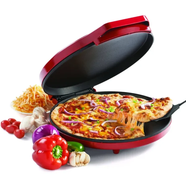 Betty Crocker BC-2958CR Non-Stick Pizza Maker - 1440W - Red