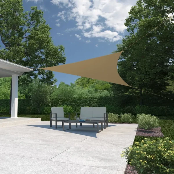 Coolaroo Ready to Hang Shade Sail, Almond