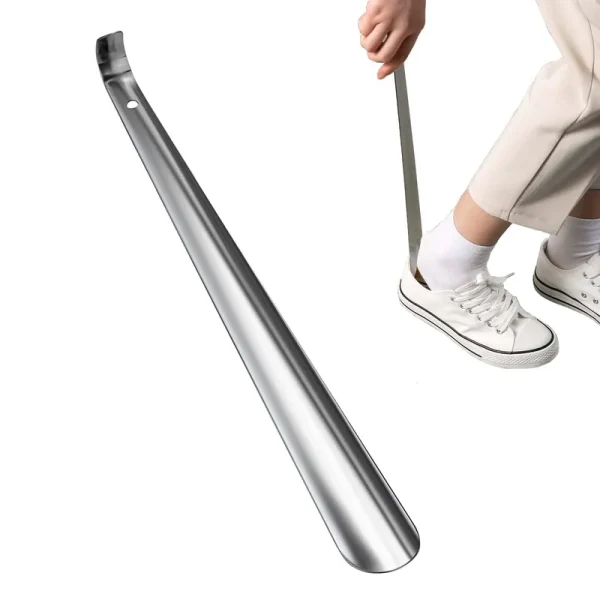 LifHap Shoe Horn Long Handle Metal - Shoe Horn for Men Women Kids Seniors,16.5" Long Shoe Horns for Boots,or Extra Long Shoe Horns