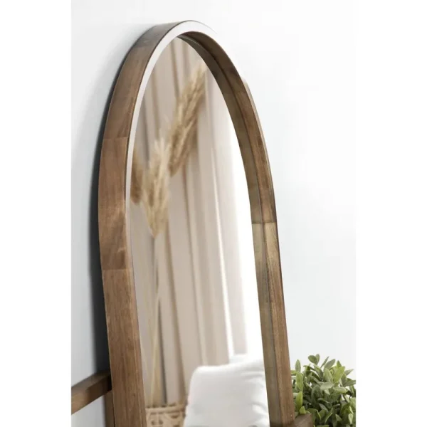 Sherman Modern & Contemporary Mirror Joss & Main Finish: Rustic Brown, Size: 31.5" x 23.5"