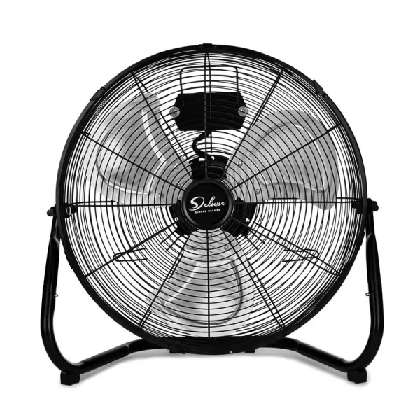 Simple Deluxe 20 inch 3-Speed High Velocity Heavy Duty Metal Industrial Floor Fans Quiet for Home, Commercial, Residential