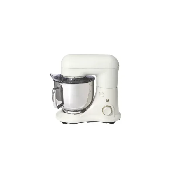 Beautiful 5.3Qt Capacity Lightweight & Powerful Tilt-Head Stand Mixer, White Icing by Drew Barrymore