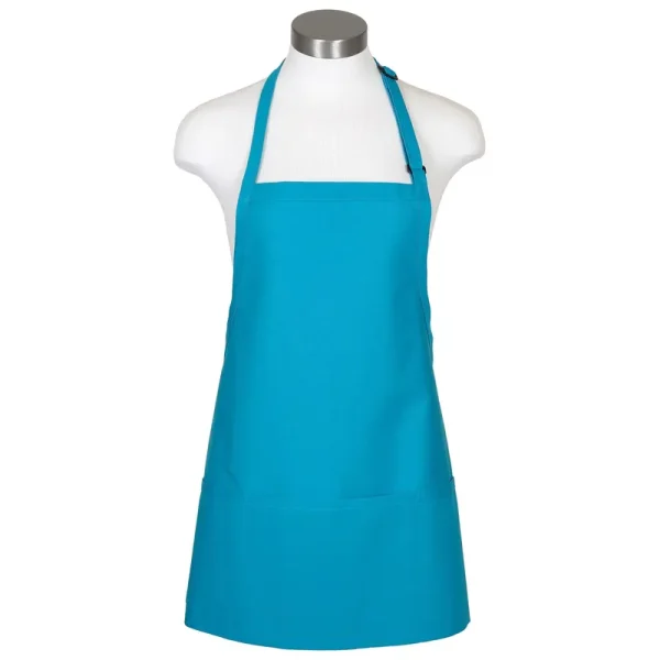 Fame Fabrics 83276 Apron, 3-Pocket Bib, F10, Turquoise