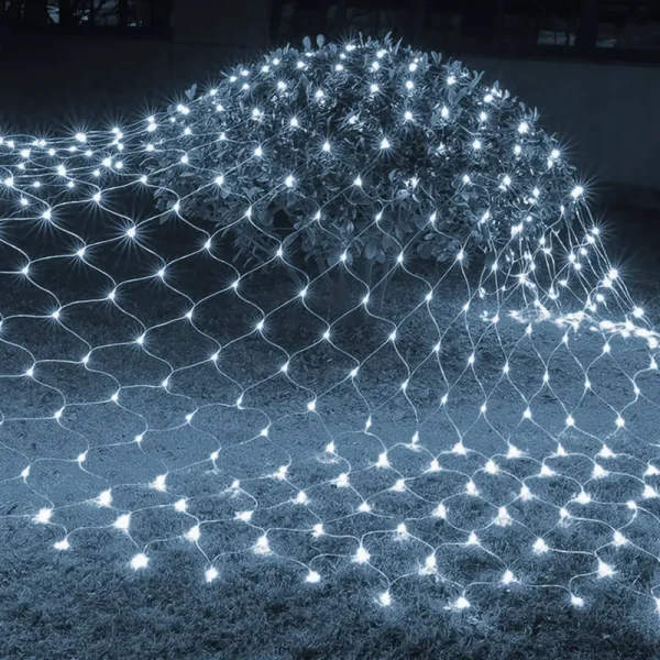 Dazzle Bright Christmas 360 LED Net Lights, 12ft x 5 ft Connectable Waterproof String Lights with 8 Modes, Christmas Decorations for Indoor Outdoor