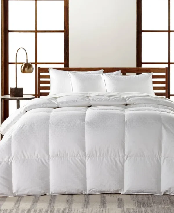 Hotel Collection European White Goose Down Lightweight King Comforter, Hypoallergenic Ultraclean Down