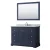 Dark Blue / Polished Chrome Hardware