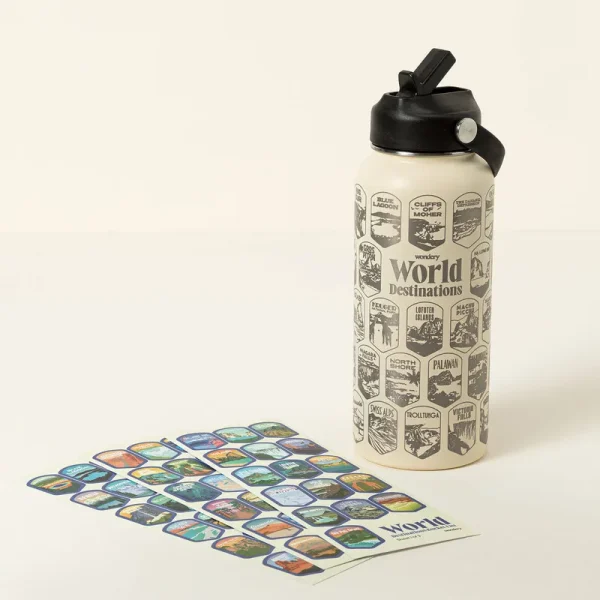 Bottle + Sticker Pack / Eggshell | Wondery