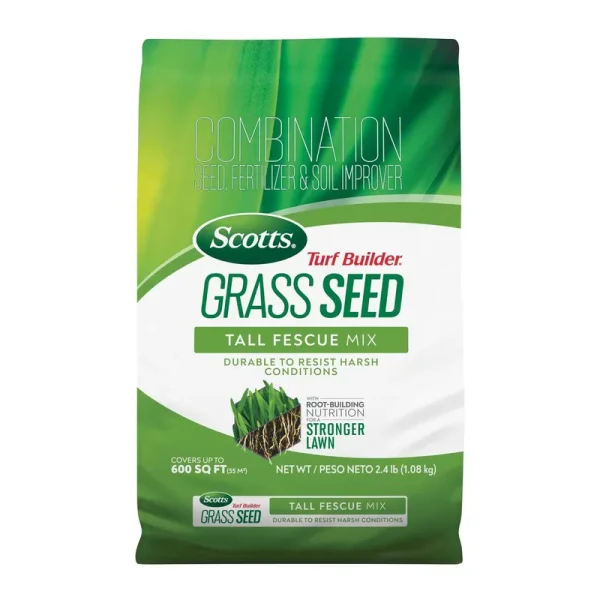 Scotts 2.4 lbs. Turf Builder Grass Seed Tall Fescue Mix