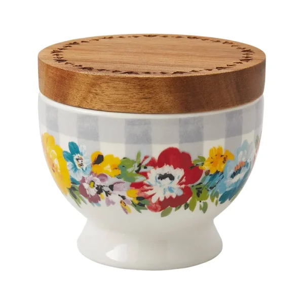 The Pioneer Woman Sweet Romance Stoneware Salt Cellar