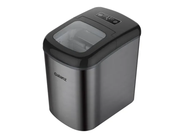 Galanz - 26 lbs. Portable Countertop Ice Maker - Stainless Steel