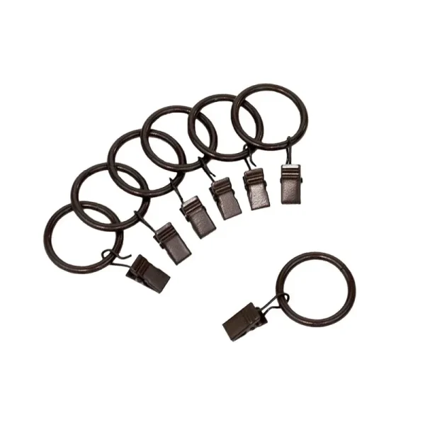Mainstays Medium Bronze Curtain Clip Rings