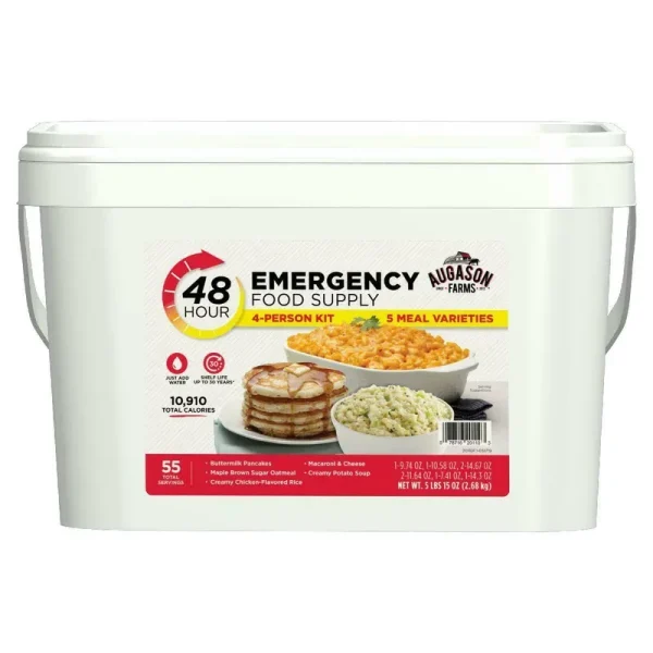 Augason Farms 48-Hour 4-Person Emergency Food Supply Storage Quick Meal Survival
