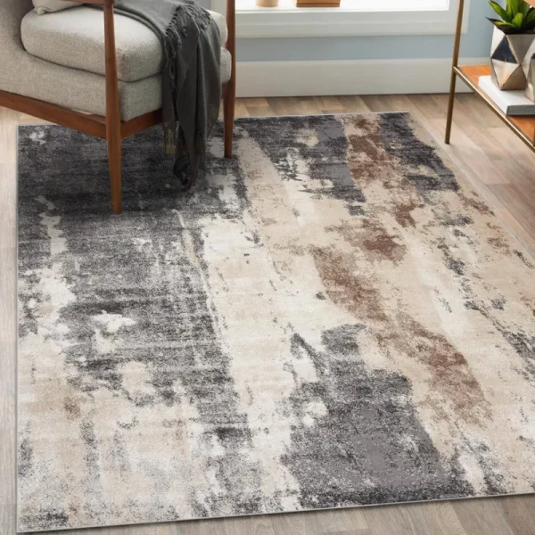Luxe Weavers Euston Gray 2 x 3 Abstract Modern Area Rug 7681