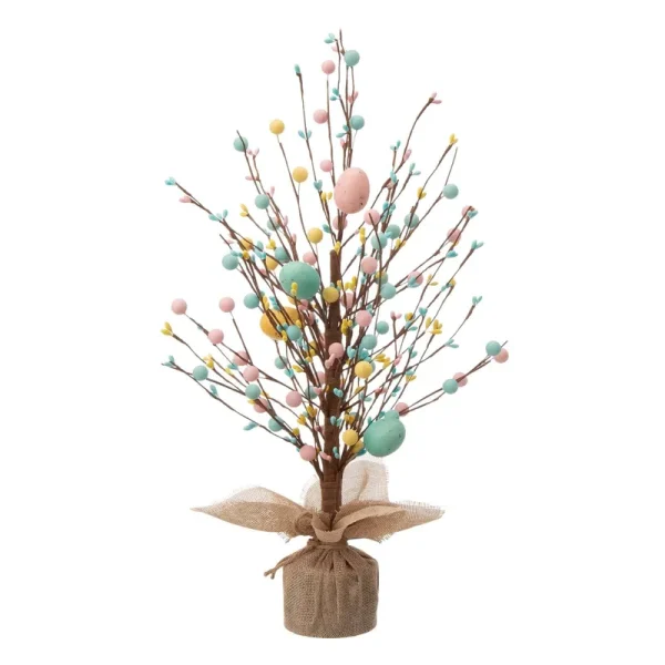 Glitzhome 18" Easter Eggs Table Tree